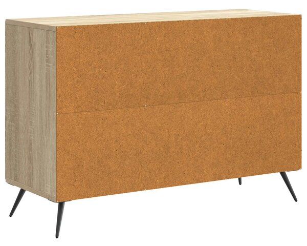 VidaXL Széf fiókkal Sonoma Tölgy 89 x 34,5 x 60 cm Szerelt Fa