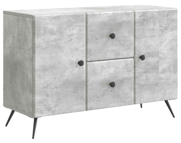 VidaXL Széf Betonszürke 89 x 34,5 x 60 cm Szerelt Fa