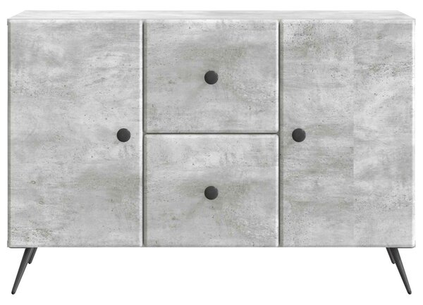 VidaXL Széf Betonszürke 89 x 34,5 x 60 cm Szerelt Fa
