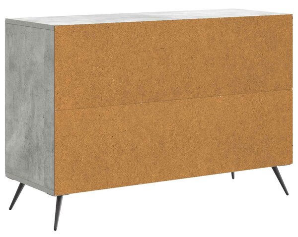 VidaXL Széf Betonszürke 89 x 34,5 x 60 cm Szerelt Fa