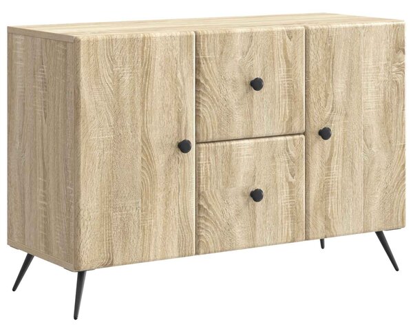 VidaXL Széf fiókkal Sonoma Tölgy 89 x 34,5 x 60 cm Szerelt Fa