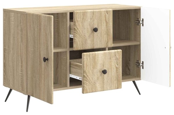 VidaXL Széf fiókkal Sonoma Tölgy 89 x 34,5 x 60 cm Szerelt Fa