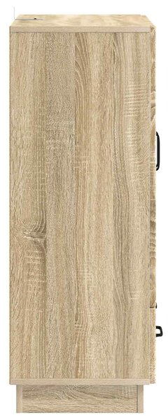 VidaXL Széf fiókkal Sonoma Tölgy 66 x 34,5 x 92 cm Szerelt Fa