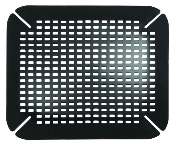 Fekete mosogató alátét, 35 x 41 cm - iDesign