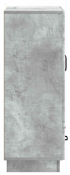 VidaXL Széf fiókkal Betonszürke 66 x 34,5 x 92 cm Szerelt Fa