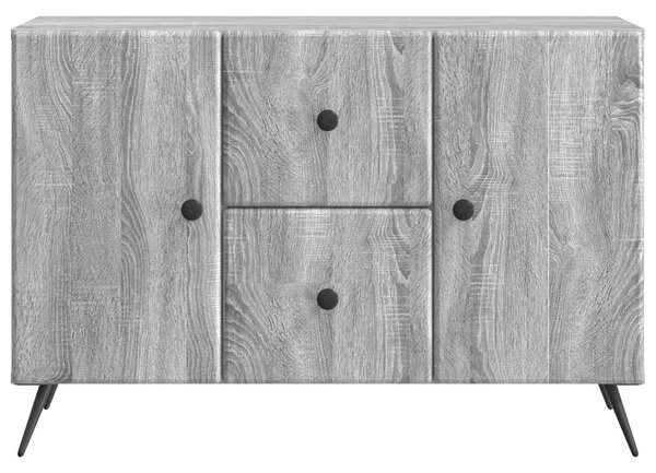 VidaXL Széf fiókkal Szürke Sonoma 89 x 34,5 x 60 cm Szerelt Fa