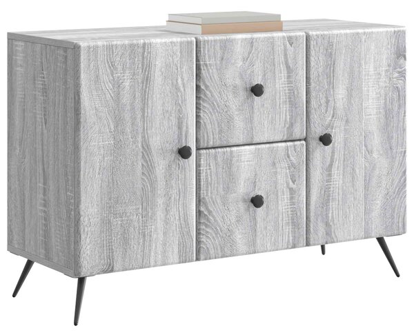 VidaXL Széf fiókkal Szürke Sonoma 89 x 34,5 x 60 cm Szerelt Fa