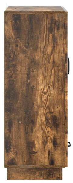 VidaXL Széf fiókkal Füstös Tölgy 66 x 34,5 x 92 cm Szerelt Fa