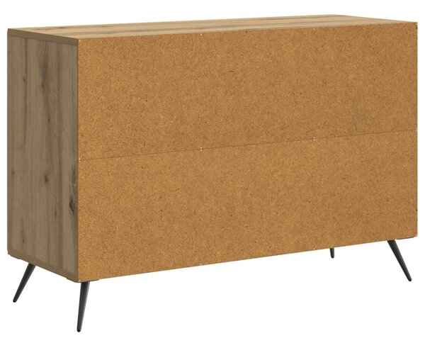 VidaXL Széf Kézműves Tölgy 89 x 34,5 x 60 cm Szerelt Fa