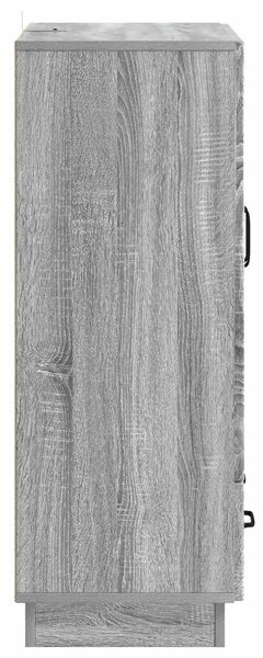 VidaXL Széf fiókkal Szürke Sonoma 66 x 34,5 x 92 cm Szerelt Fa