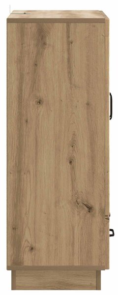 VidaXL Széf Kézműves Tölgy 66 x 34,5 x 92 cm Szerelt Fa