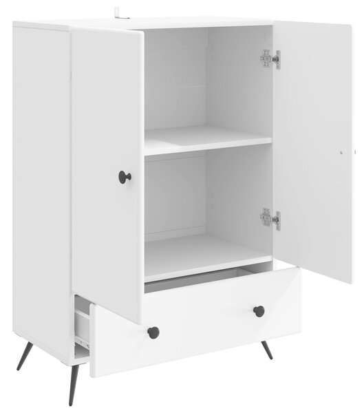 VidaXL Széf Fehér 66 x 34,5 x 95 cm Szerelt Fa