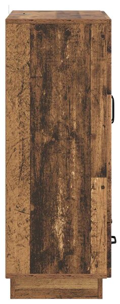 VidaXL Széf fiókkal Antik Fa 66 x 34,5 x 92 cm Szerelt Fa