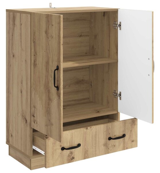 VidaXL Széf Kézműves Tölgy 66 x 34,5 x 92 cm Szerelt Fa