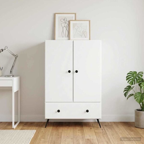 VidaXL Széf Fehér 66 x 34,5 x 95 cm Szerelt Fa