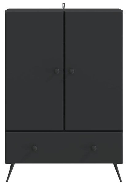 VidaXL Széf Fekete 66 x 34,5 x 95 cm Szerelt Fa