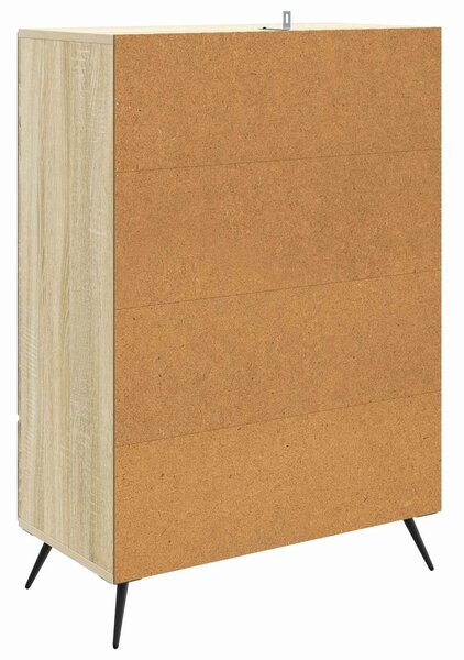 VidaXL Széf Sonoma Tölgy 66 x 34,5 x 95 cm Szerelt Fa