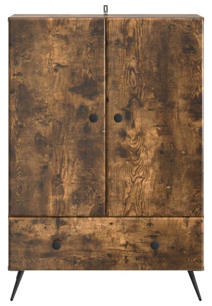VidaXL Széf Füstös Tölgy 66 x 34,5 x 95 cm Szerelt Fa