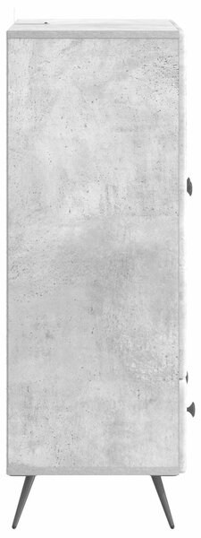 VidaXL Széf Betonszürke 66 x 34,5 x 95 cm Szerelt Fa