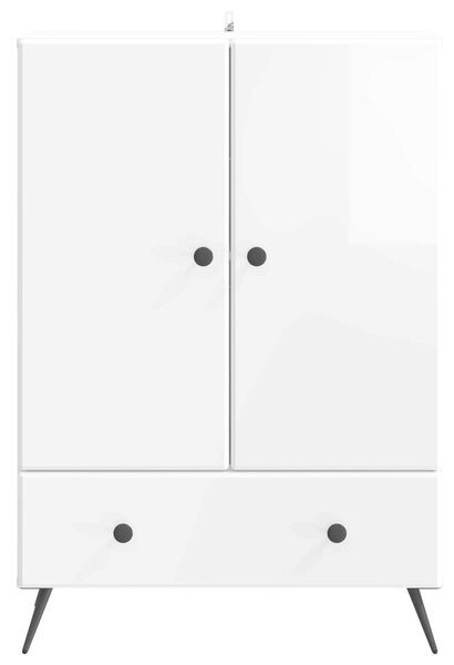 VidaXL Széf Magasfényű Fehér 66 x 34,5 x 95 cm Szerelt Fa
