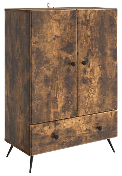 VidaXL Széf Füstös Tölgy 66 x 34,5 x 95 cm Szerelt Fa