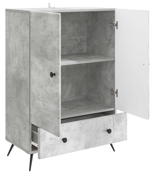VidaXL Széf Betonszürke 66 x 34,5 x 95 cm Szerelt Fa