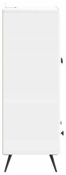 VidaXL Széf Magasfényű Fehér 66 x 34,5 x 95 cm Szerelt Fa