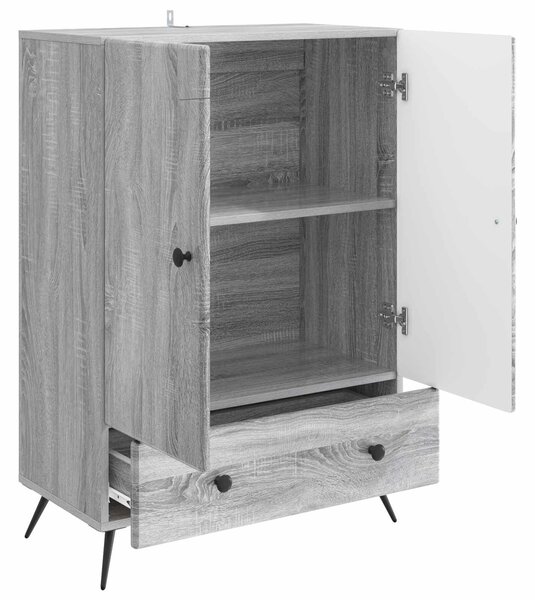 VidaXL Széf Szürke Sonoma 66 x 34,5 x 95 cm Szerelt Fa
