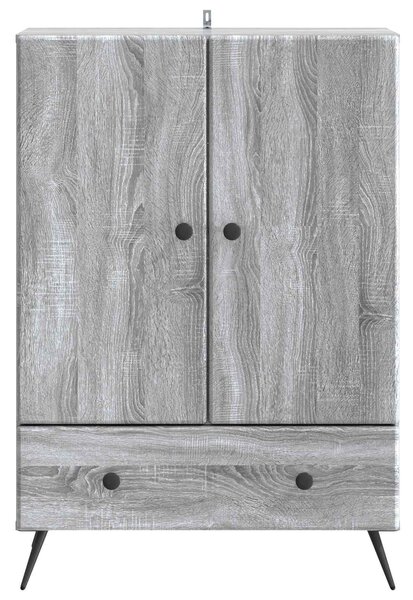 VidaXL Széf Szürke Sonoma 66 x 34,5 x 95 cm Szerelt Fa
