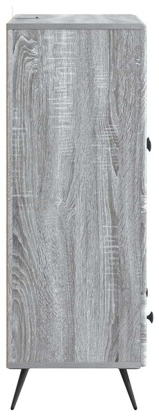 VidaXL Széf Szürke Sonoma 66 x 34,5 x 95 cm Szerelt Fa