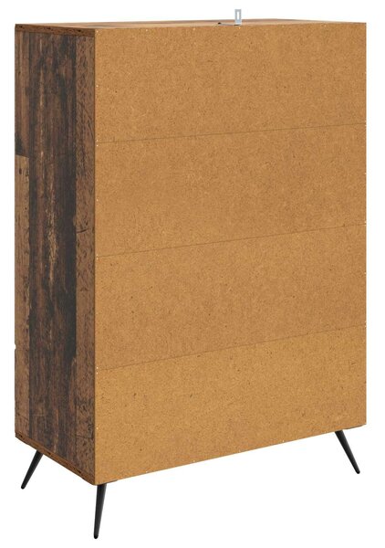 VidaXL Széf Antik Fa 66 x 34,5 x 95 cm Szerelt Fa