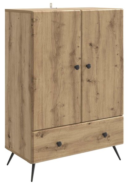 VidaXL Széf Kézműves Tölgy 66 x 34,5 x 95 cm Szerelt Fa