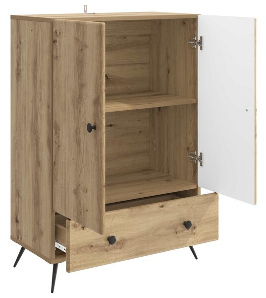 VidaXL Széf Kézműves Tölgy 66 x 34,5 x 95 cm Szerelt Fa