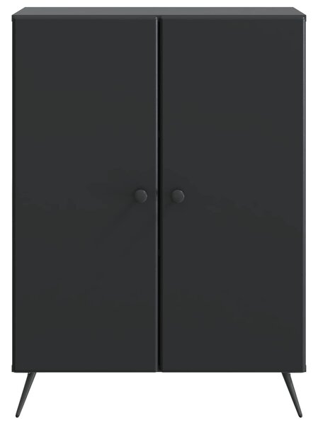 VidaXL Széf Fekete 66 x 34,5 x 90 cm Szerelt Fa