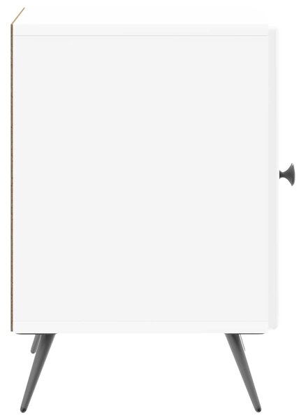 VidaXL Éjjeliszekrény 2 pcs Magasfényű Fehér 43 x 34,5 x 50 cm
