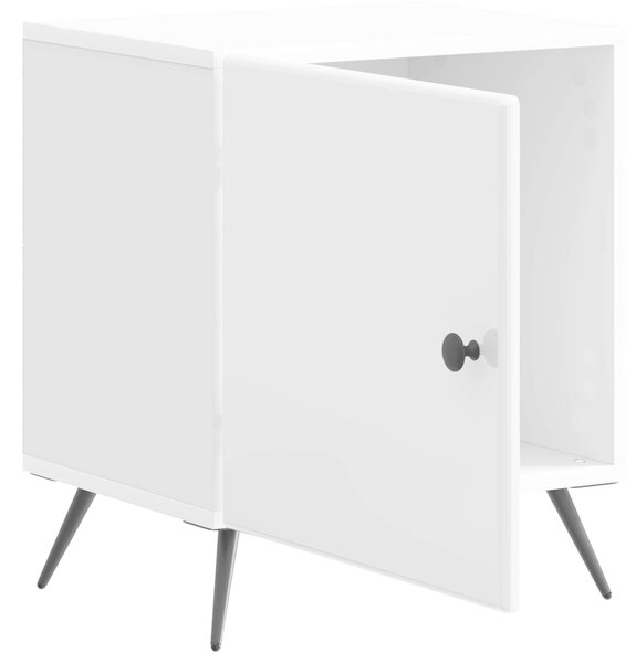 VidaXL Éjjeliszekrény 2 pcs Magasfényű Fehér 43 x 34,5 x 50 cm