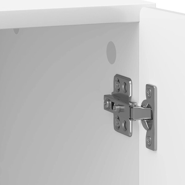 VidaXL Éjjeliszekrény 2 pcs Magasfényű Fehér 43 x 34,5 x 50 cm