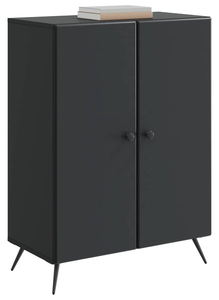 VidaXL Széf Fekete 66 x 34,5 x 90 cm Szerelt Fa