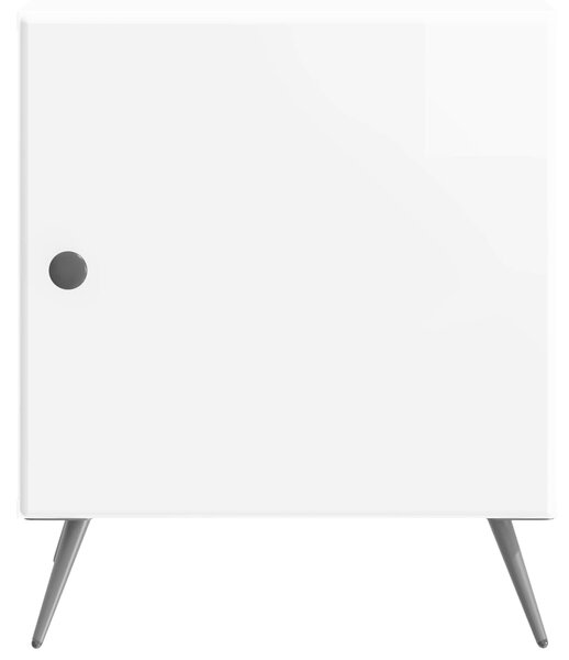 VidaXL Éjjeliszekrény 2 pcs Magasfényű Fehér 43 x 34,5 x 50 cm
