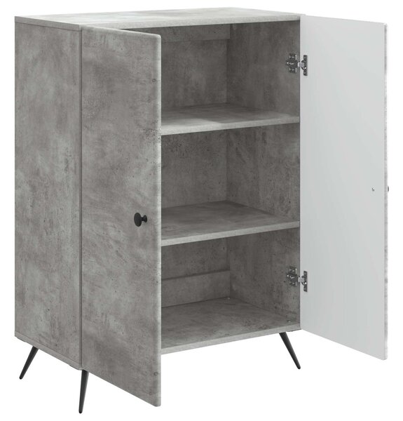 VidaXL Széf Betonszürke 66 x 34,5 x 90 cm Szerelt Fa