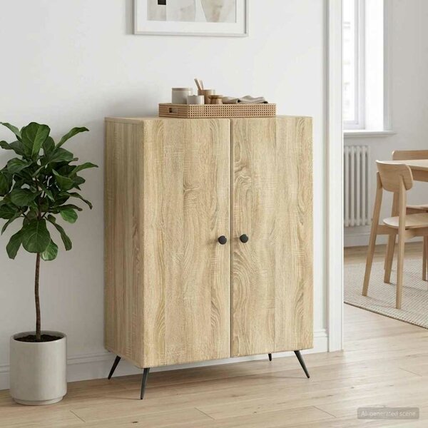 VidaXL Széf Sonoma Tölgy 66 x 34,5 x 90 cm Szerelt Fa