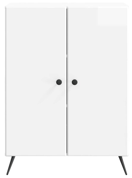 VidaXL Széf Magasfényű Fehér 66 x 34,5 x 90 cm Szerelt Fa