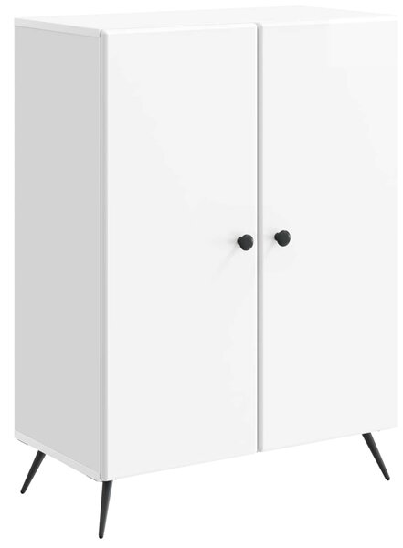 VidaXL Széf Magasfényű Fehér 66 x 34,5 x 90 cm Szerelt Fa