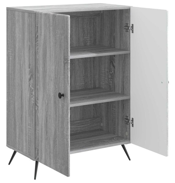 VidaXL Széf Szürke Sonoma 66 x 34,5 x 90 cm Szerelt Fa