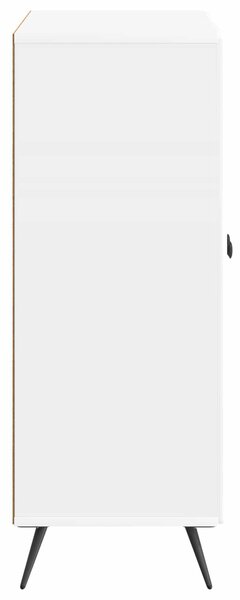 VidaXL Széf Magasfényű Fehér 66 x 34,5 x 90 cm Szerelt Fa