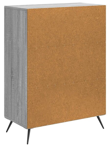 VidaXL Széf Szürke Sonoma 66 x 34,5 x 90 cm Szerelt Fa
