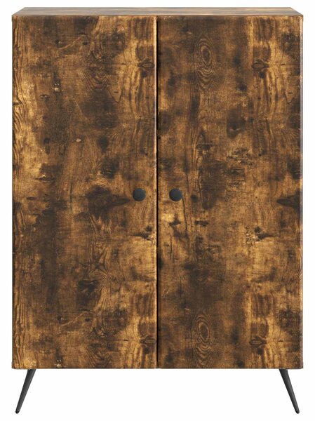 VidaXL Széf Füstös Tölgy 66 x 34,5 x 90 cm Szerelt Fa