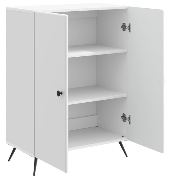 VidaXL Széf Magasfényű Fehér 66 x 34,5 x 90 cm Szerelt Fa