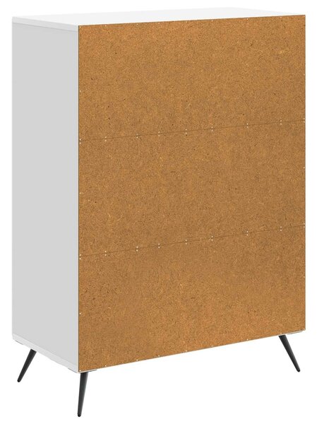 VidaXL Széf Magasfényű Fehér 66 x 34,5 x 90 cm Szerelt Fa