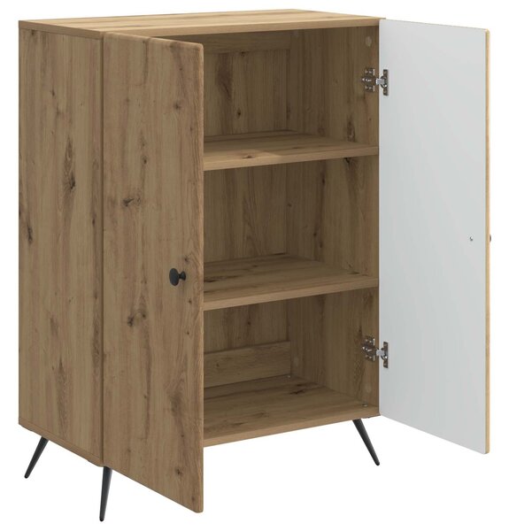 VidaXL Széf Kézműves Tölgy 66 x 34,5 x 90 cm Szerelt Fa
